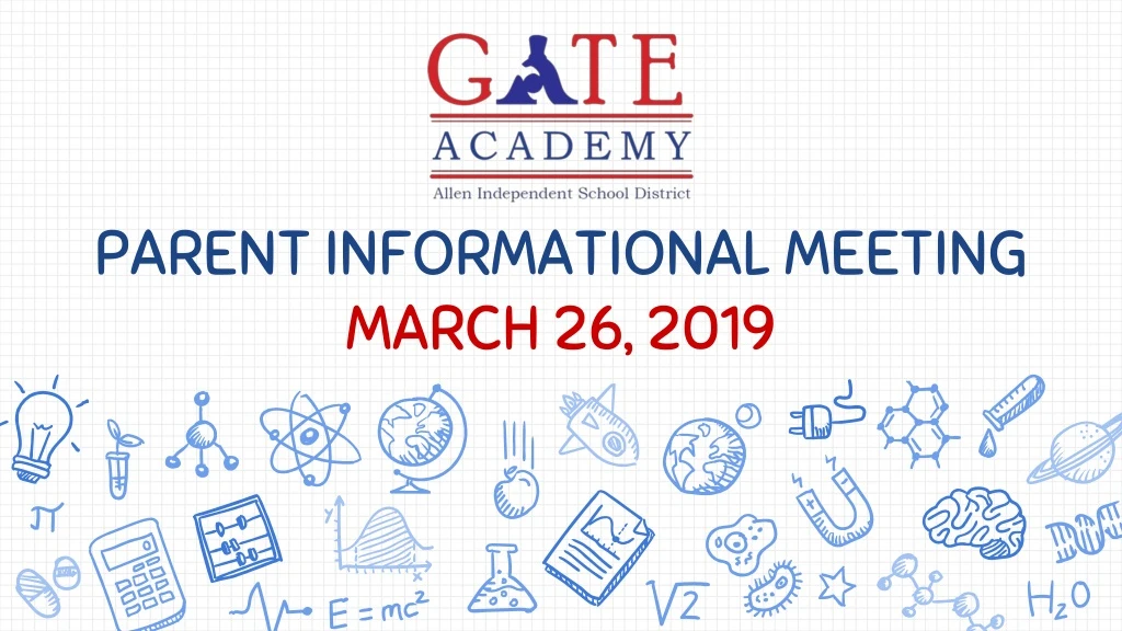 parent informational meeting march 26 2019
