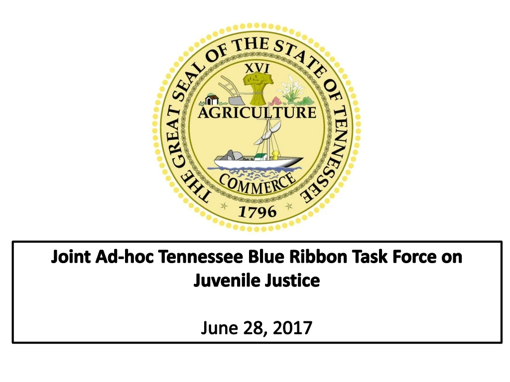 joint ad hoc tennessee blue ribbon task force