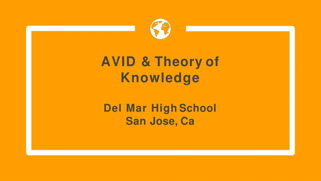 avid theory of knowledge