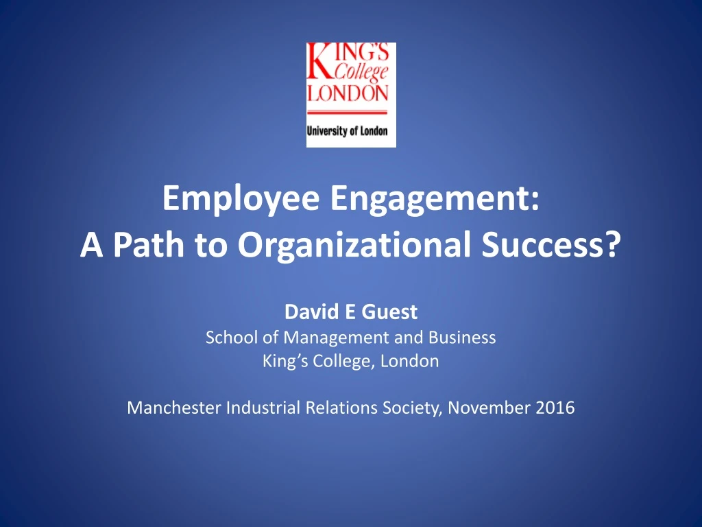 employee engagement a path to organizational success