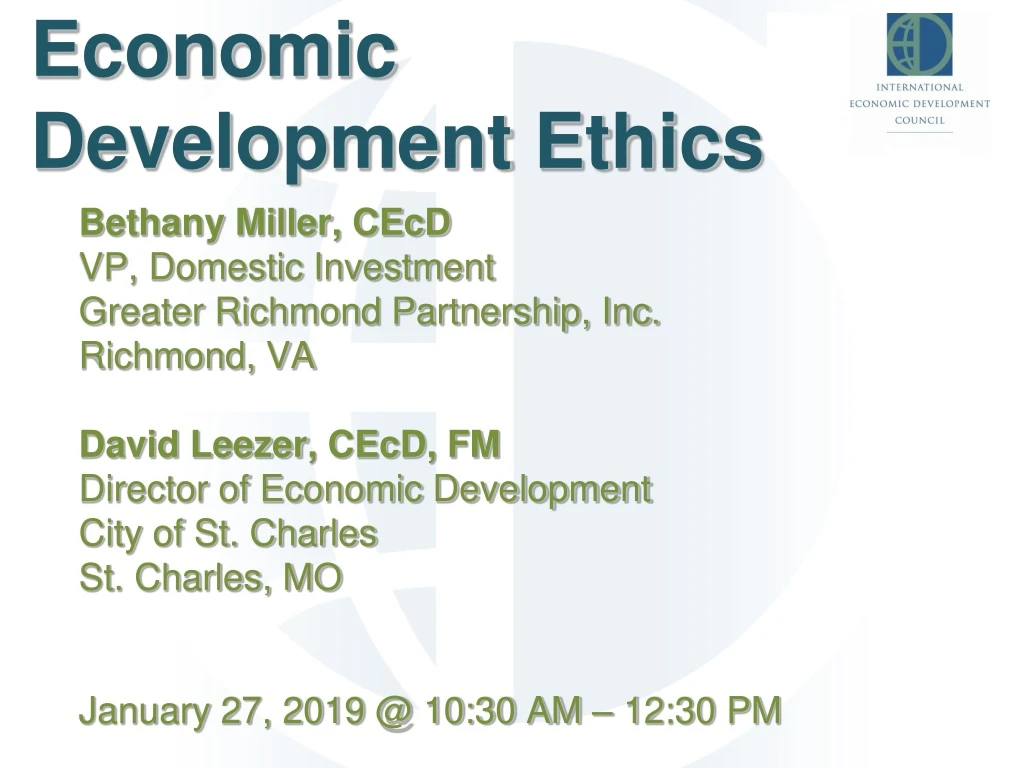 economic development ethics
