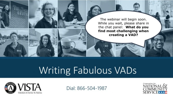 Writing Fabulous VADs