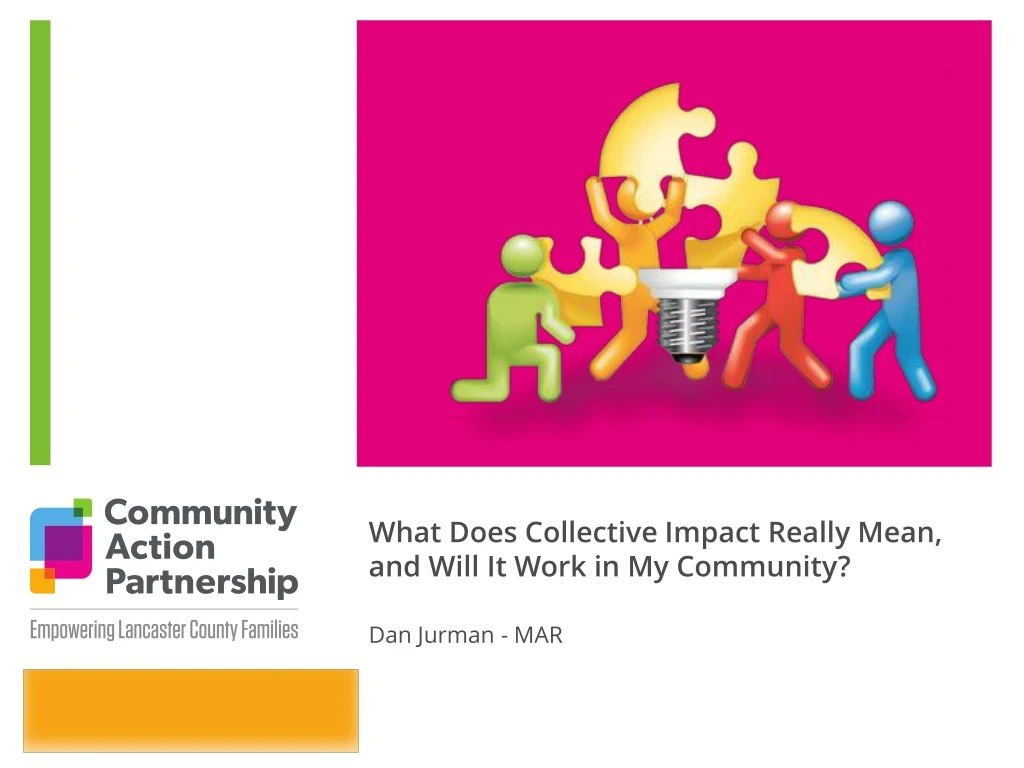 what does collective impact really mean and will it work in my community