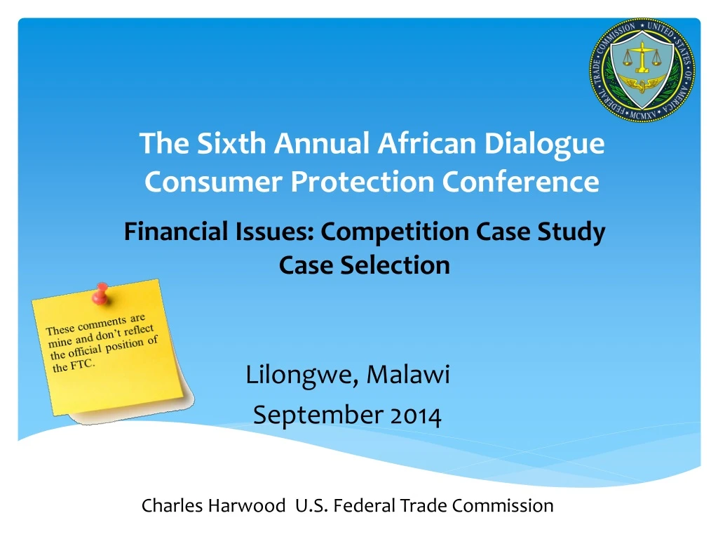 the sixth annual african dialogue consumer protection conference