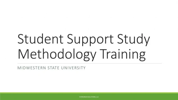 Student Support Study Methodology Training