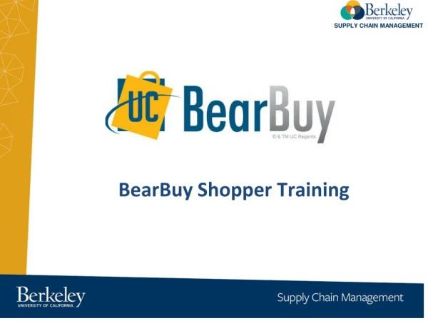 BearBuy Shopper Training