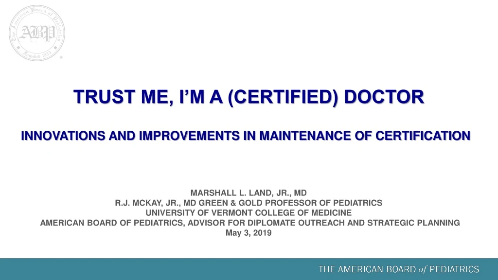 trust me i m a certified doctor innovations