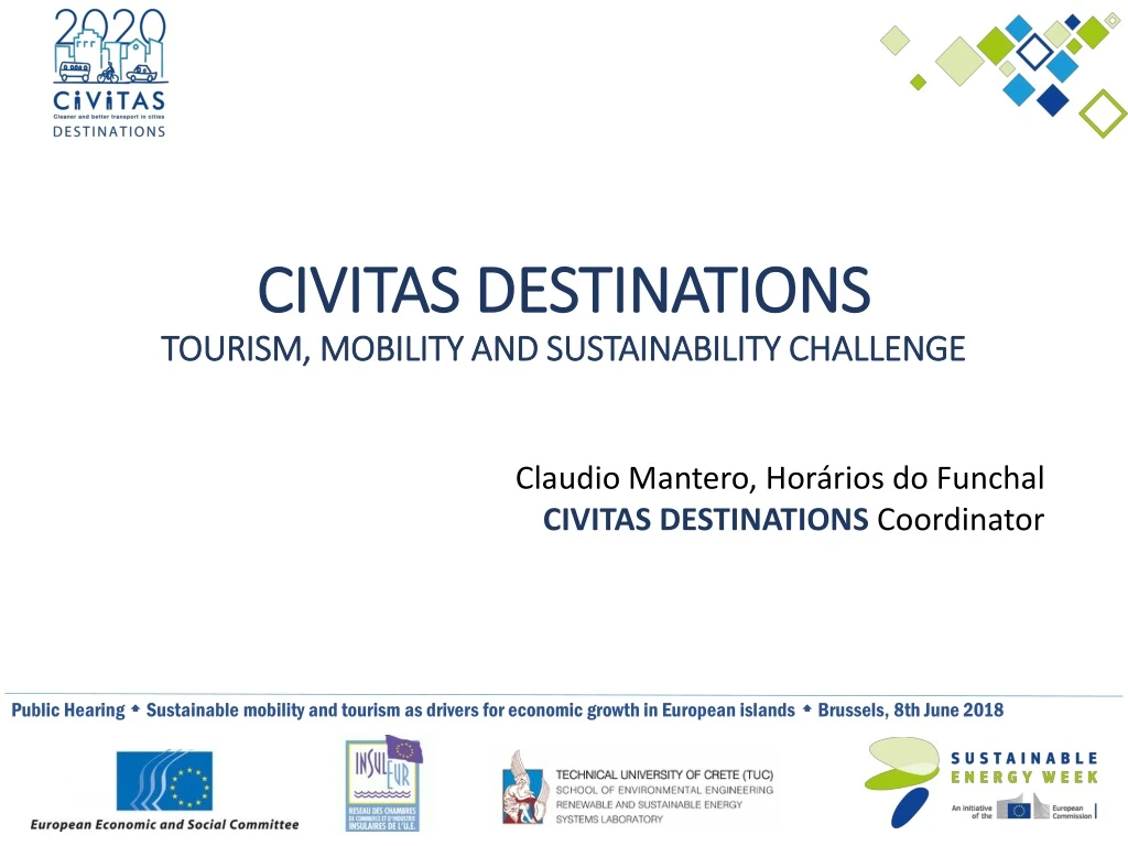 civitas destinations tourism mobility and sustainability challenge