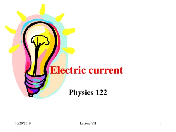 Electric current