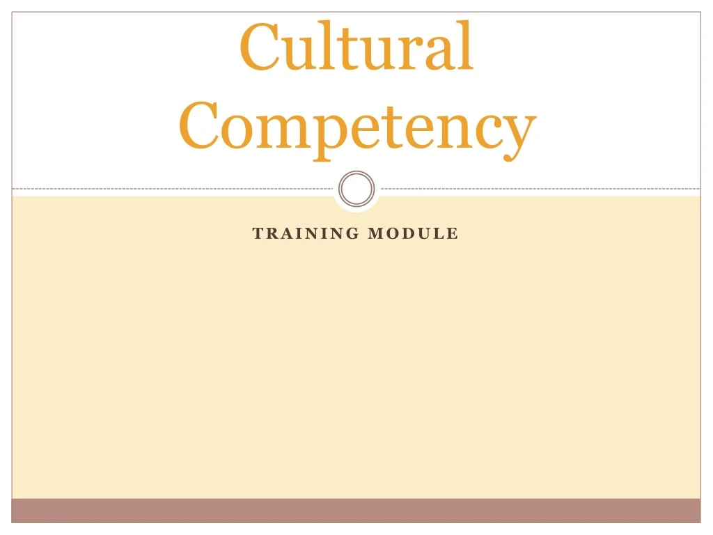 cultural competency