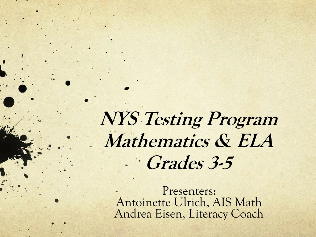 nys testing program mathematics ela grades 3 5