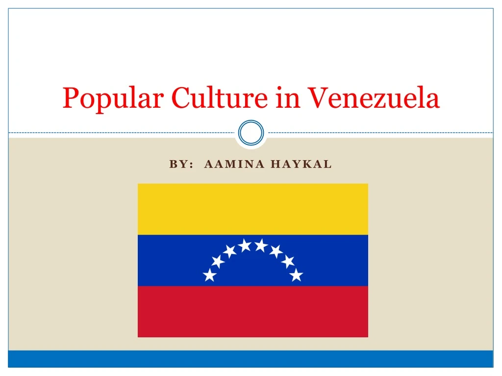 popular culture in venezuela