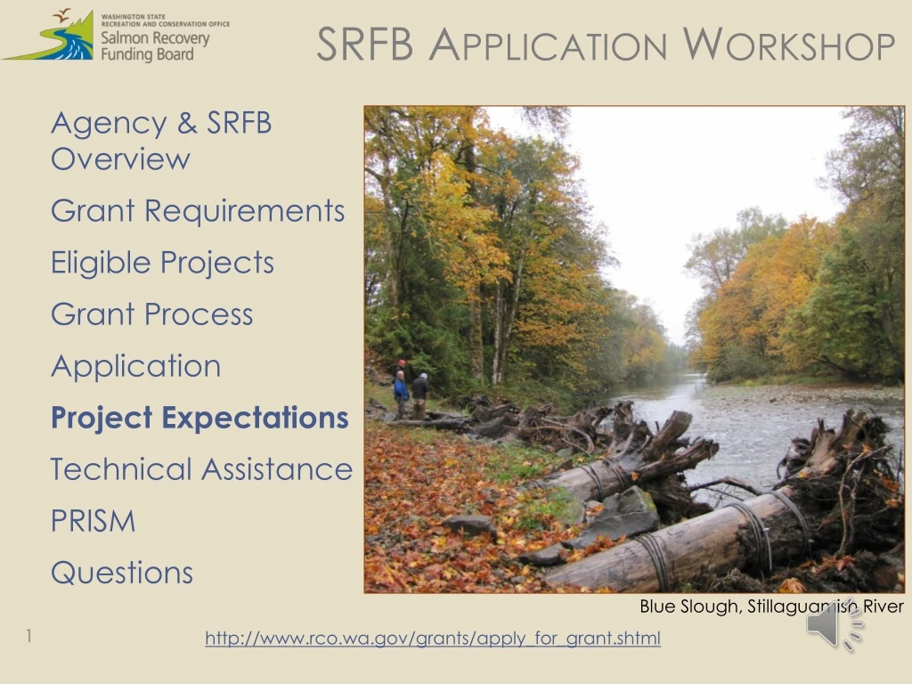 srfb application workshop