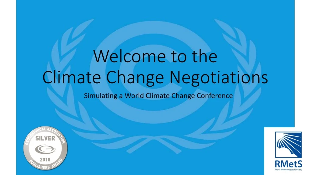 welcome to the climate change negotiations