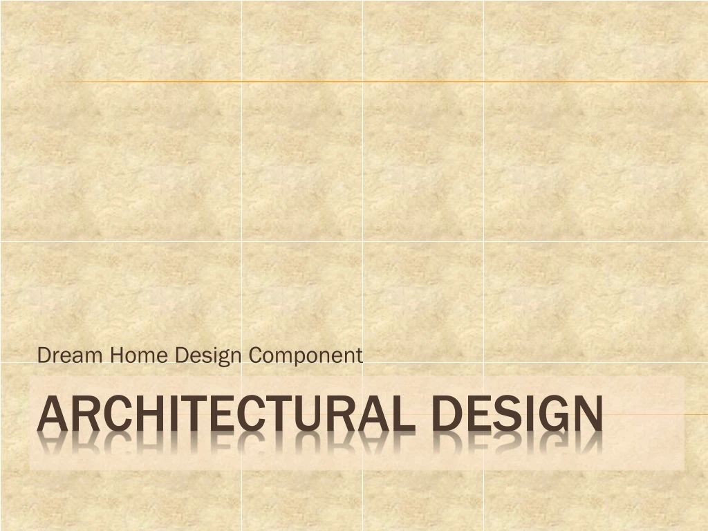 dream home design component