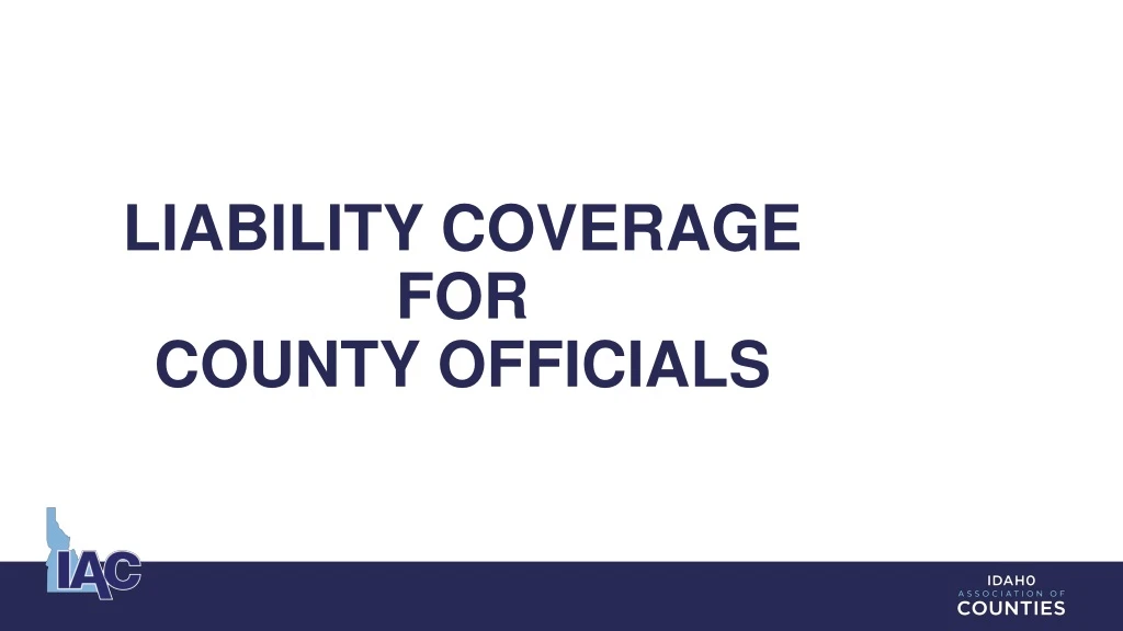 liability coverage for county officials