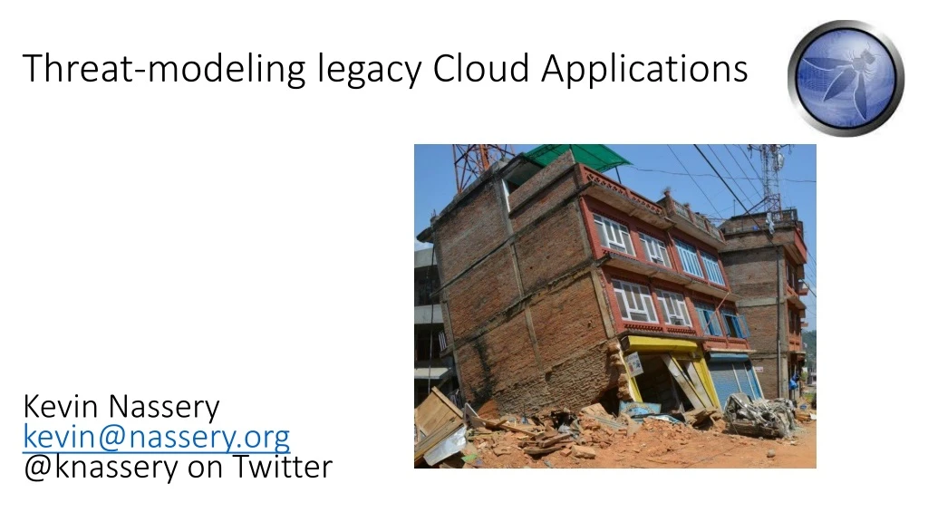threat modeling legacy cloud applications