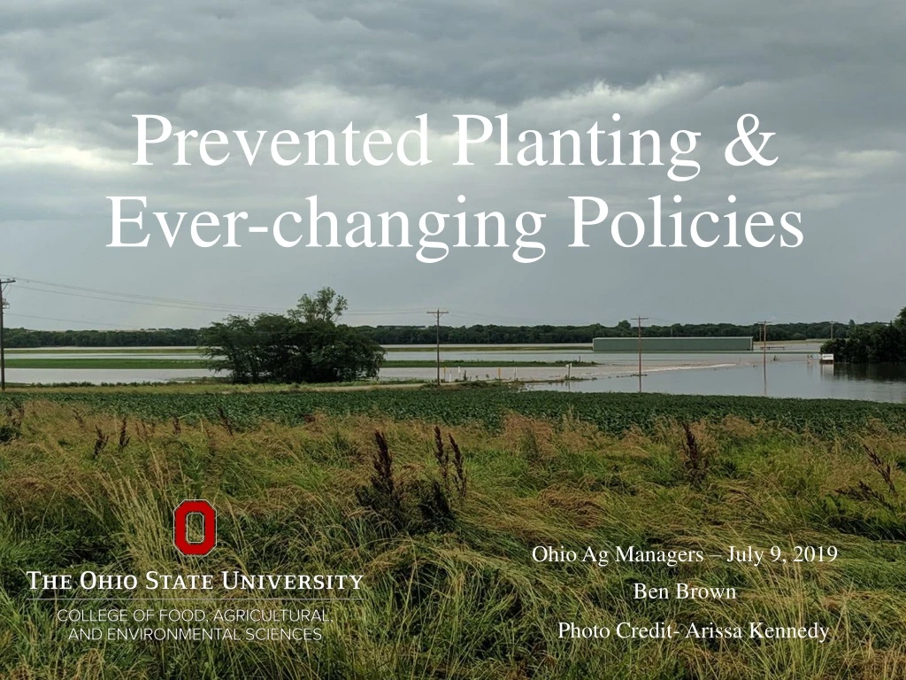 prevented planting ever changing policies
