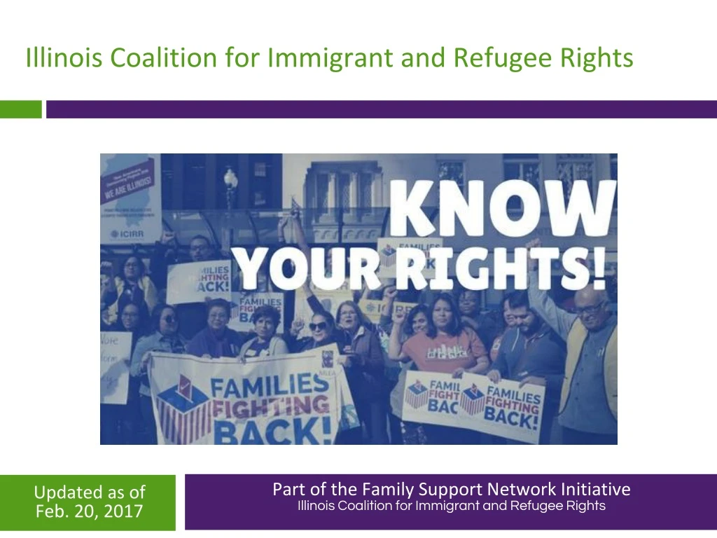 part of the family support network initiative illinois coalition for immigrant and refugee rights