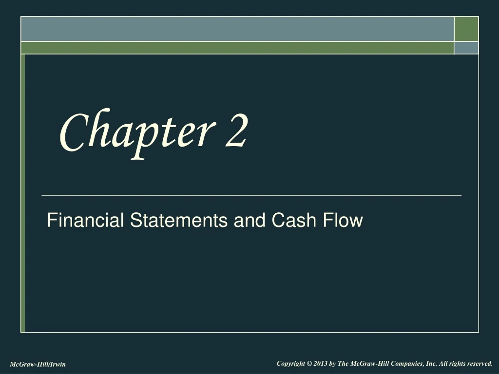 financial statements and cash flow