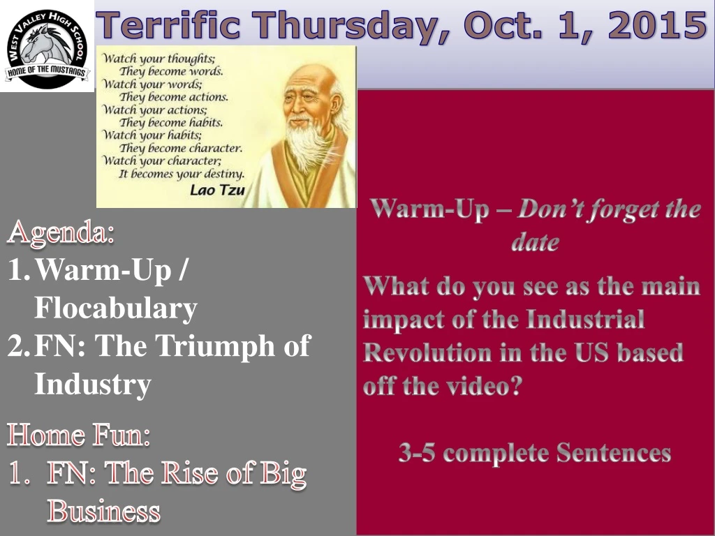 terrific thursday oct 1 2015