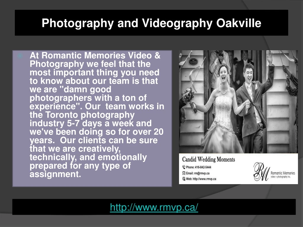 photography and videography oakville