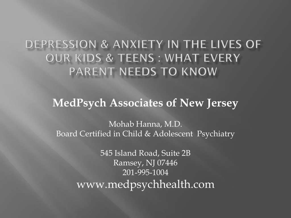 depression anxiety in the lives of our kids teens what every parent needs to know