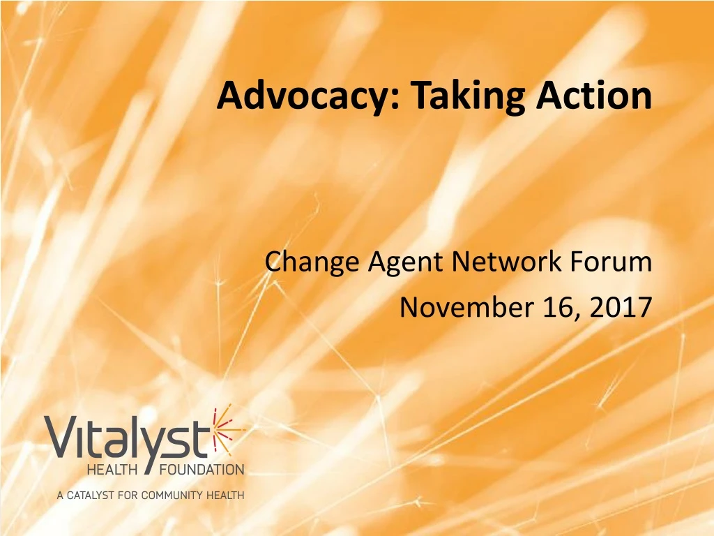 advocacy taking action
