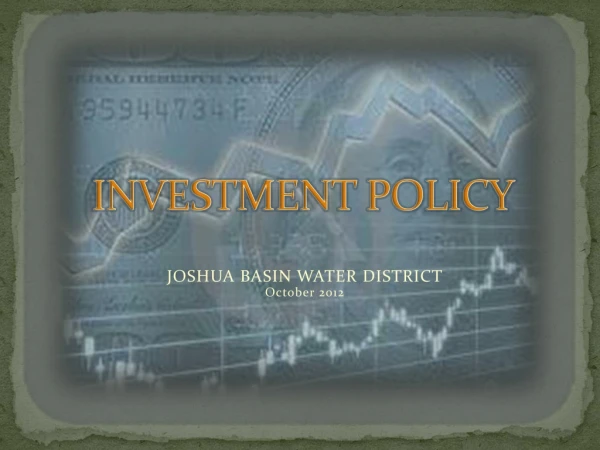 INVESTMENT POLICY