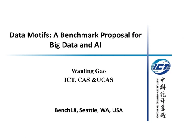 Data Motifs: A Benchmark Proposal for Big Data and AI