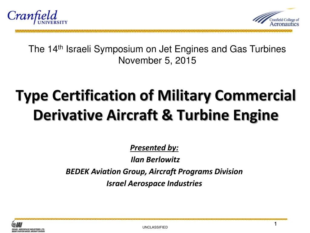type certification of military commercial derivative aircraft turbine engine