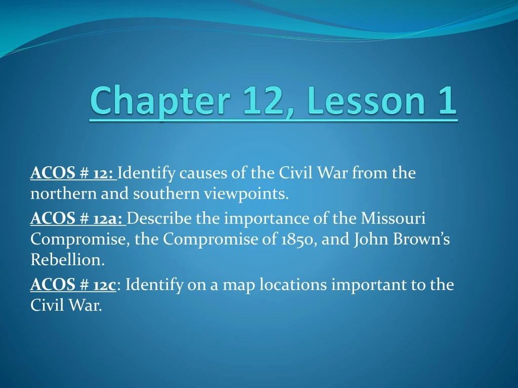 chapter 12 lesson 1