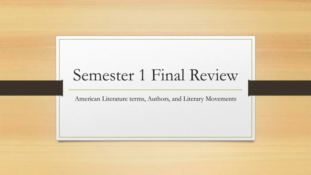 semester 1 final review