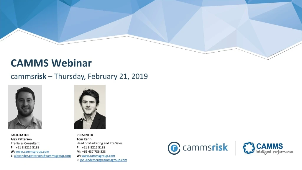 camms webinar