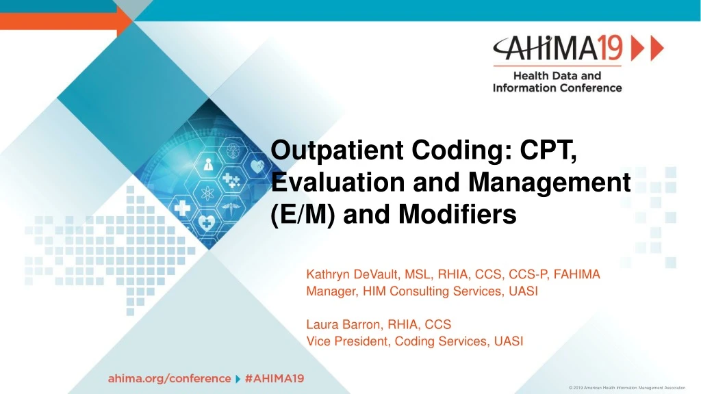 outpatient coding cpt evaluation and management e m and modifiers