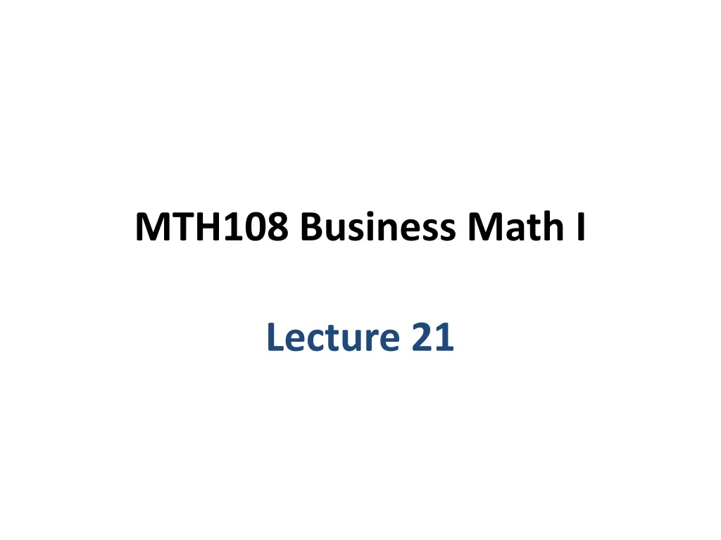 mth108 business math i