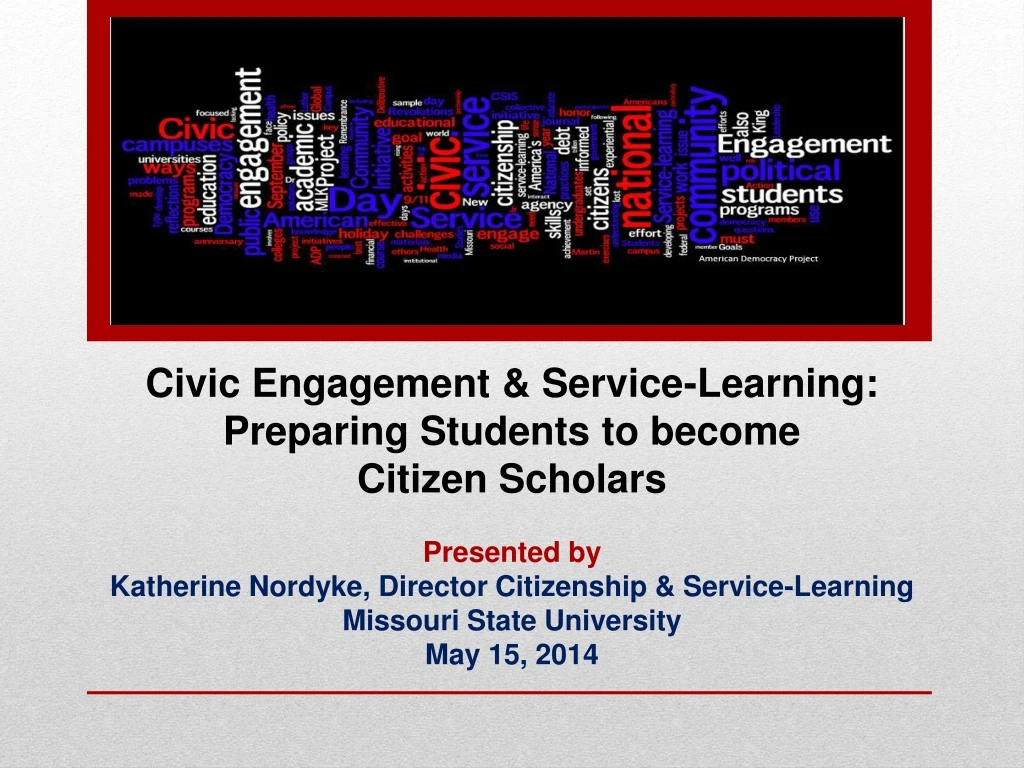 civic engagement service learning preparing