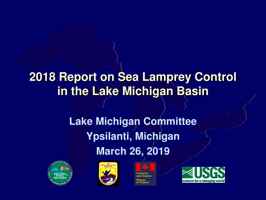 2018 report on sea lamprey control in the lake michigan basin