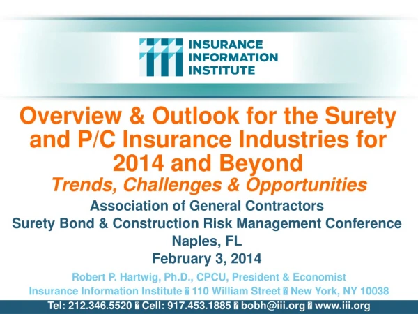Association of General Contractors Surety Bond &amp; Construction Risk Management Conference
