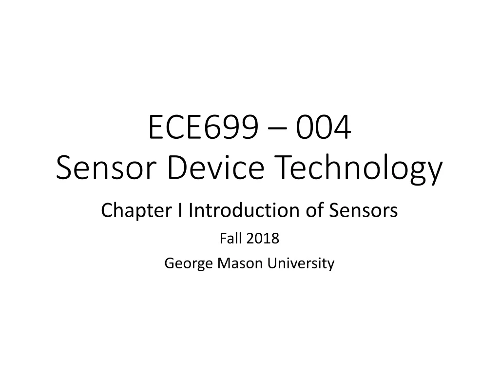 ece699 004 sensor device technology