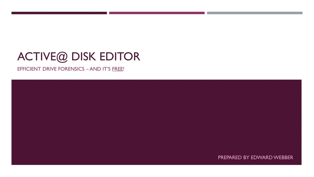 active@ disk editor