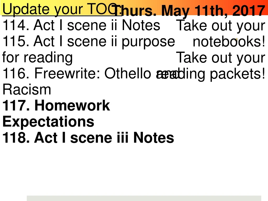update your toc 114 act i scene ii notes