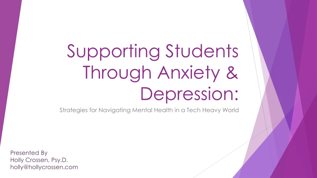 supporting students through anxiety depression