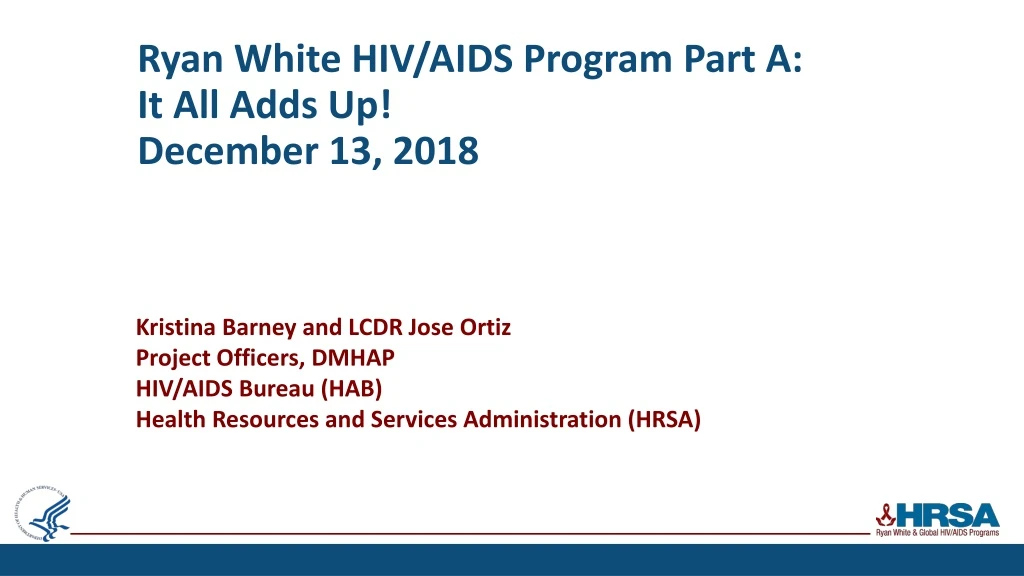ryan white hiv aids program part a it all adds up december 13 2018