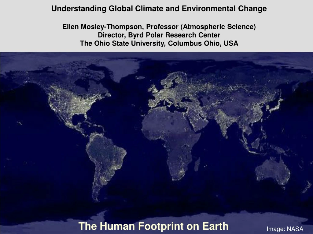 the human footprint on earth