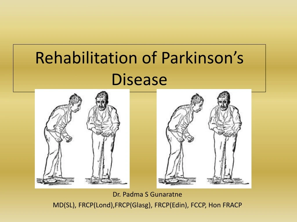 rehabilitation of parkinson s disease