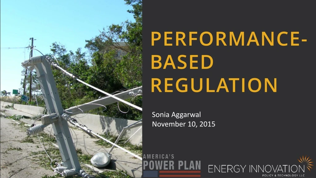 performance based regulation