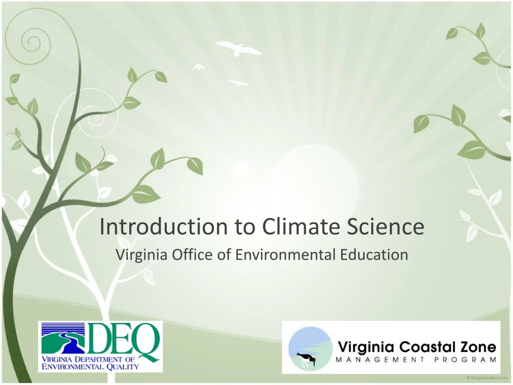 introduction to climate science