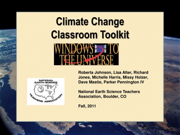 Climate Change Classroom Toolkit
