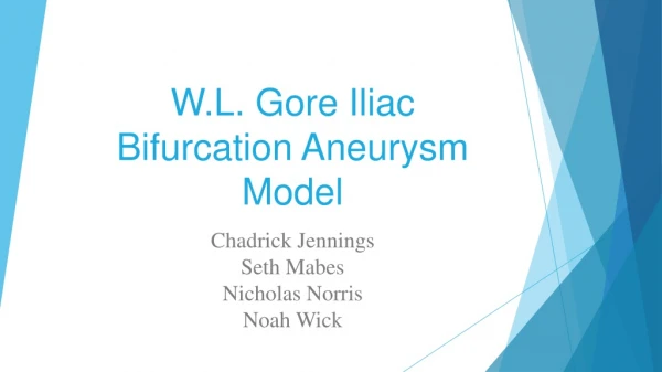 W.L. Gore Iliac Bifurcation Aneurysm Model
